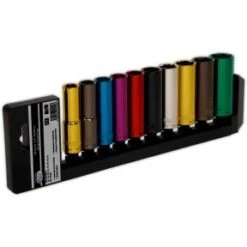 Autojack 1/2 SQ Drive 10pc Metric Professional Deep Socket Set