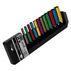 Autojack 1/4" SQ Drive 12pc Metric Professional Deep Socket Set