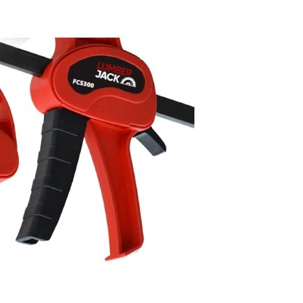 Lumberjack 300mm Fast Clamps Bar Spreader One Handed Quick Grip Set 4 Lumberjack 300mm Fast Clamps Bar Spreader One Handed Quick Grip Set - Image 4