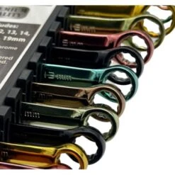 Autojack 12 Piece Multi-coloured Combination Spanner Set -Home Tools Shop CS12B 6