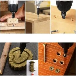 Lumberjack Quick Change 1/4" Hex Shank Adjustable Countersink Drill Bit Set -Home Tools Shop CS4FC 4