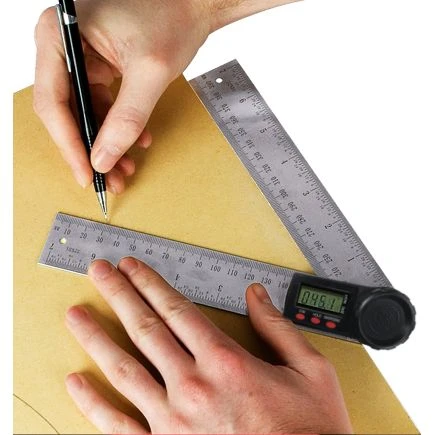 Lumberjack Digital LCD Angle Finder Stainless Steel Rule Trend 200mm Ruler 360 Degree Gauge 3 Lumberjack Digital LCD Angle Finder Stainless Steel Rule Trend 200mm Ruler 360 Degree Gauge - Image 3