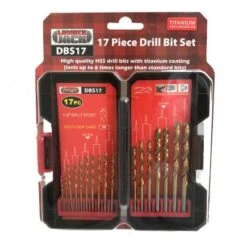 Lumberjack 17 Piece Drill Bit Set HSS Masonry Metal Bits -Home Tools Shop DBS1720 206