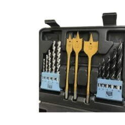 Lumberjack 46 Piece Drill Bit Set HSS Metal Wood Plastic Masonry -Home Tools Shop DBS463