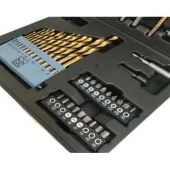 Lumberjack 46 Piece Drill Bit Set HSS Metal Wood Plastic Masonry -Home Tools Shop DBS464