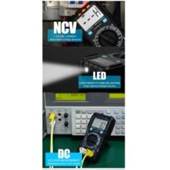 Autojack LCD Digital Multimeter Voltmeter Ammeter AC DC Current Circuit Tester -Home Tools Shop DM600 NEW7