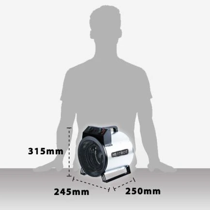 Autojack Portable Industrial Electric Fan Heater 3kW 8 Autojack Portable Industrial Electric Fan Heater 3kW - Image 8