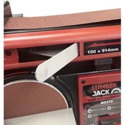 Lumberjack Belt & Disc Bench Top Sander Linisher Heavy Duty Cast Iron Base -Home Tools Shop Image4