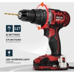 Lumberjack Cordless 20V XPSERIES Twin Kit Hammer Drill & Impact Driver Drill 4A Batteries -Home Tools Shop LHD50LIM150 new4