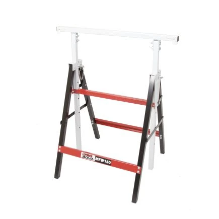 Lumberjack Folding Work Horse Trestle Saw Adjustable Height Stand 150kg 1 Lumberjack Folding Work Horse Trestle Saw Adjustable Height Stand 150kg
