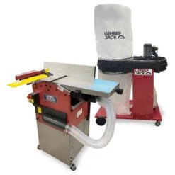 Lumberjack 12" Planer Thicknesser & 130L Dust Extractor Professional Workshop Kit