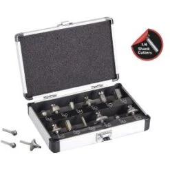 Lumberjack RCS12P 12 Piece 1/4" Router Cutter Set