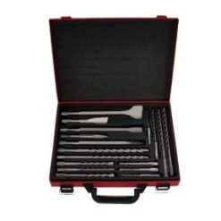 Lumberjack TRADE 17Pc SDS Plus Drill Bit & Chisel Set In Metal Storage Case