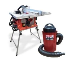 Lumberjack 10" Portable Table Saw & 50L Dust Extractor Collector