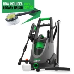 Gardenjack Pressure Washer Vacuum With Rotary Brush