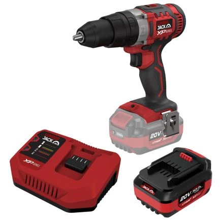 Lumberjack 20V Hammer Drill 1x 4Ah Battery & Fast Charger 1 Lumberjack 20V Hammer Drill 1x 4Ah Battery & Fast Charger