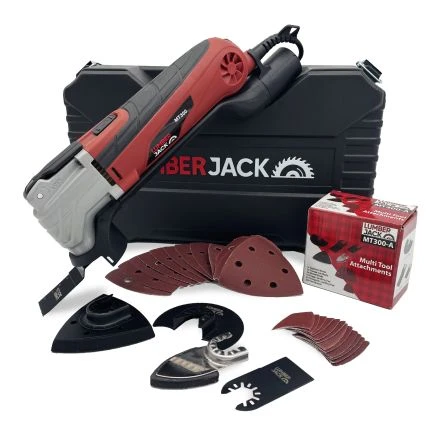 Lumberjack Electric Multi Tool Oscillating 300W Variable Speed With 29 Accessories Included 1 Lumberjack Electric Multi Tool Oscillating 300W Variable Speed With 29 Accessories Included