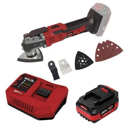 Lumberjack 20V Multi Tool 1x 4Ah Battery & Fast Charger 1 Lumberjack 20V Multi Tool 1x 4Ah Battery & Fast Charger