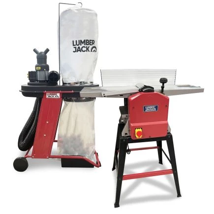 Lumberjack 10" Planer Thicknesser & 75L Dust Extractor Collector 1 Lumberjack 10" Planer Thicknesser & 75L Dust Extractor Collector
