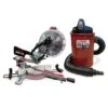 Lumberjack 10" Single Bevel Mitre Saw & 1100W Dust Extractor