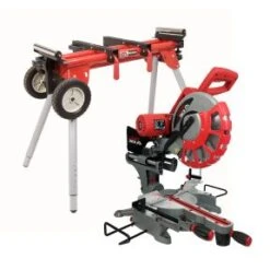 Lumberjack 12" Double Bevel Mitre Saw With Mobile Universal Stand