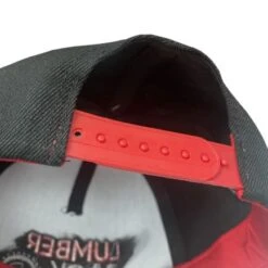 Lumberjack Snapback Adjustable Cap - Red/Black Hat -Home Tools Shop snap 6