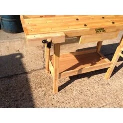 Lumberjack Heavy Duty Solid Wooden Woodworking Work Bench Drawer 2 Vice -Home Tools Shop wb2d 6