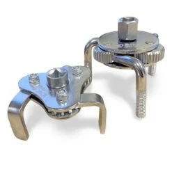 Autojack 3/8" & 1/2" Drive Oil Filter Wrench Set 3 Leg Self Adjusting Removal Tool