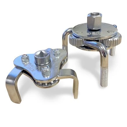 Autojack 3/8" & 1/2" Drive Oil Filter Wrench Set 3 Leg Self Adjusting Removal Tool 1 Autojack 3/8" & 1/2" Drive Oil Filter Wrench Set 3 Leg Self Adjusting Removal Tool
